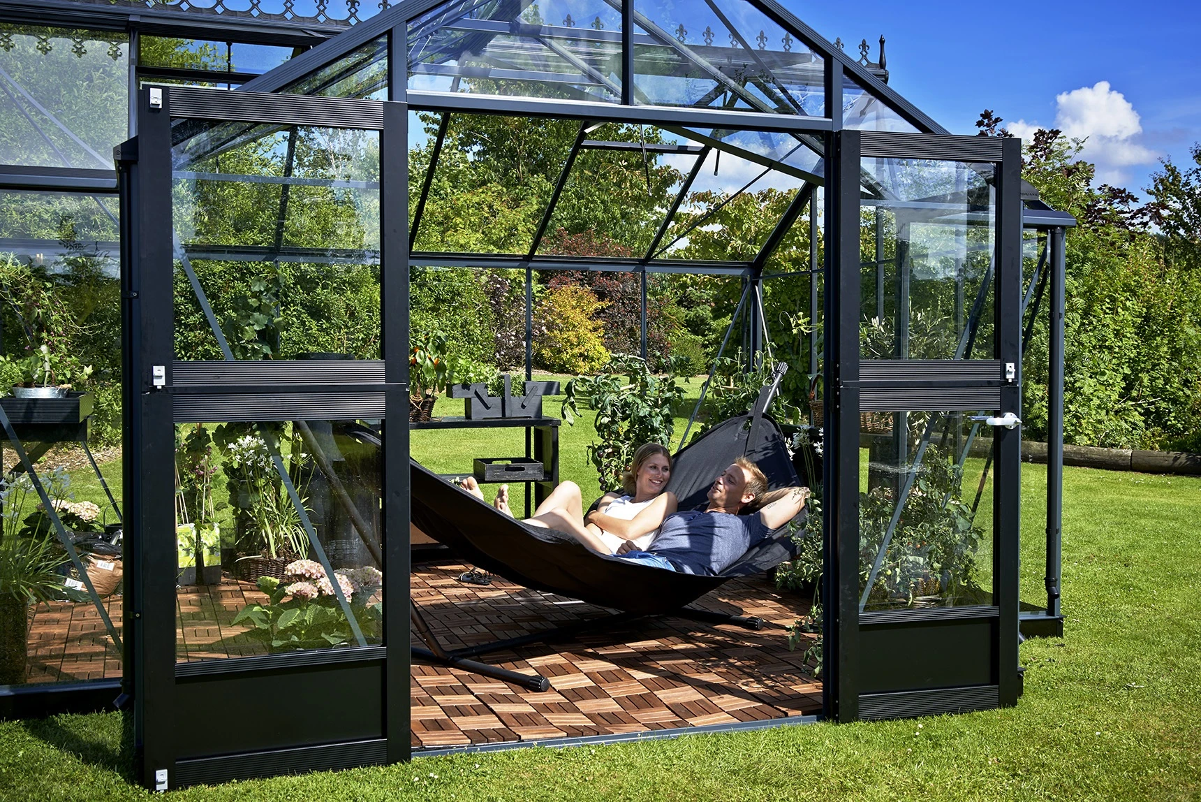 Royal Well Tuinkas Orangeri 15,1 439 x 368 cm Antraciet - Afbeelding 4